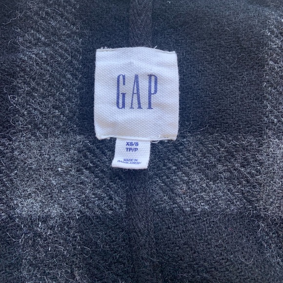 Plaid Wool/Mohair/Alpaca Poncho - Picture 5 of 9